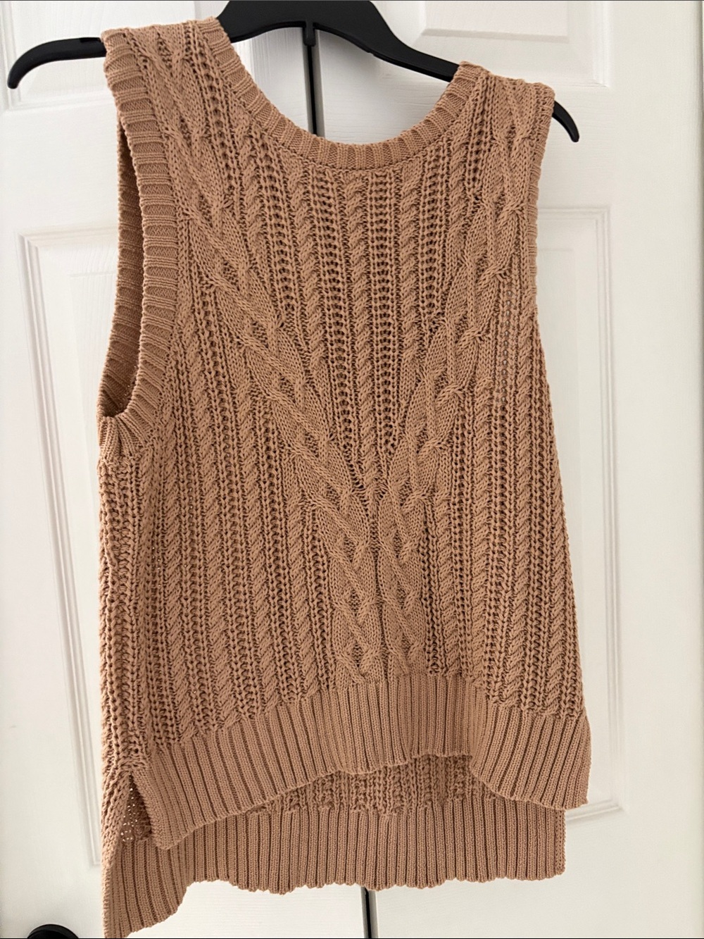 Rachel Zoe Knit Sweater Vest in Light Tan
